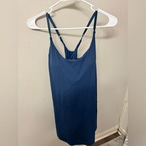 Athletic Blue Dress With Built-in Shorts